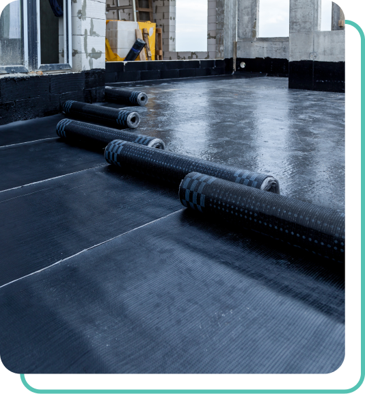 black membrane installation